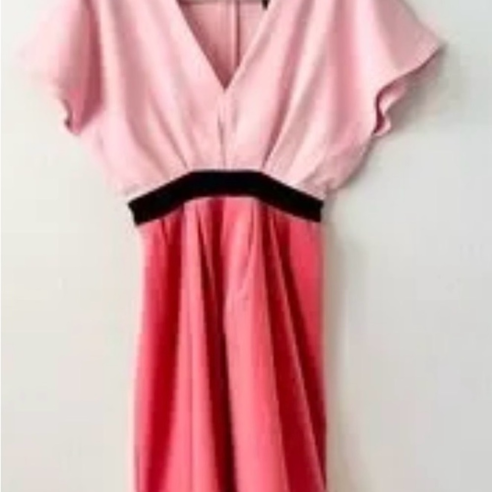 Pomander Place Two-Tone Pink Mini Dress